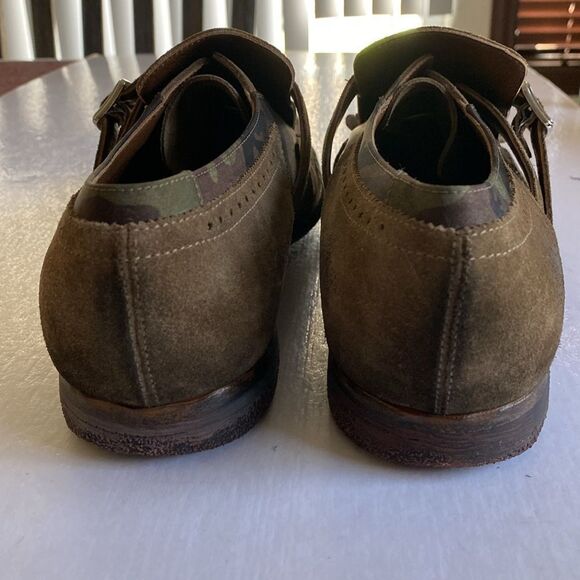 CHURCH’S Shanghai Camo Brown Leather/ Fabric Distressed Style Brogues 8.5 UK main image 10